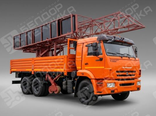 Платформа мостовая гидравлическая (13 м) на базе шасси