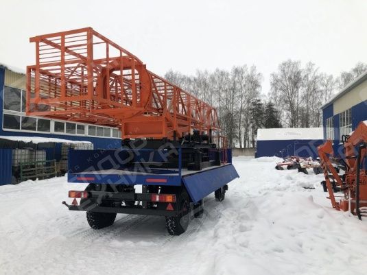 Платформа мостовая на базе автомобильного прицепа