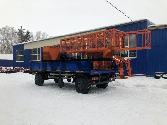Платформа мостовая на базе автомобильного прицепа