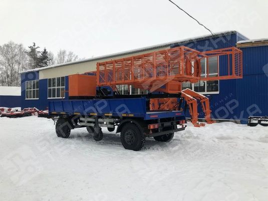 Платформа мостовая на базе автомобильного прицепа