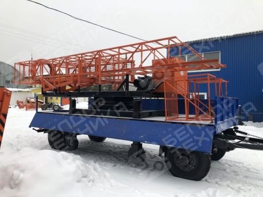 Платформа мостовая на базе автомобильного прицепа