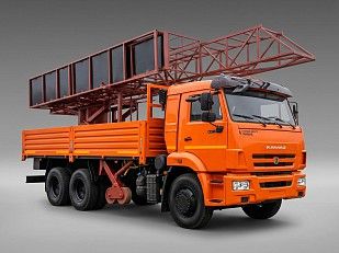 Платформа мостовая гидравлическая (13 м) на базе шасси