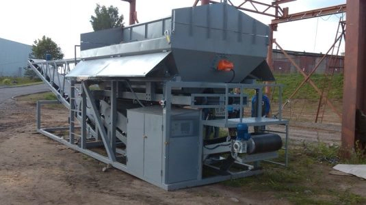 Многофункциональный комплекс для приготовления песчано-соляной смеси и смешивания сыпучих материалов